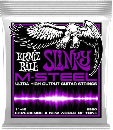 Ernie Ball M-steel Electric Guitar Strings Set 11 - 48