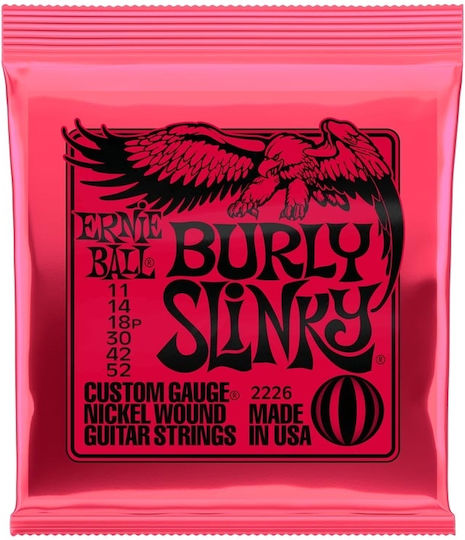 Ernie Ball Burly Slinky Electric Guitar Strings Set 11 - 52