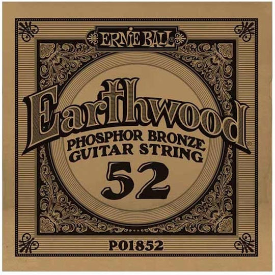 Ernie Ball Μονή Χορδή Phosphor Bronze Ακουστικής Κιθάρας 52"