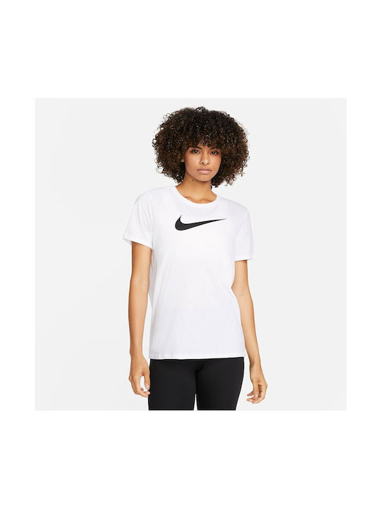 Nike Df Swoosh Women's Athletic T-shirt White
