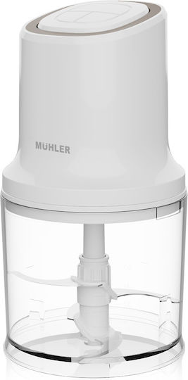 Muhler Πολυκόπτης Multi 400W με Δοχείο 500ml Λευκός