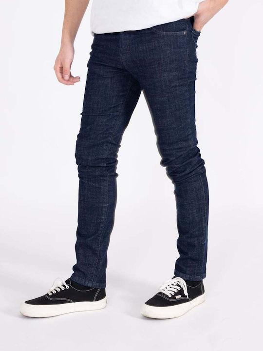 Men's Jeans Pants with Relaxed Fit Blue Denim W10-86 Blue