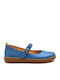 Leather Ballerinas Blue