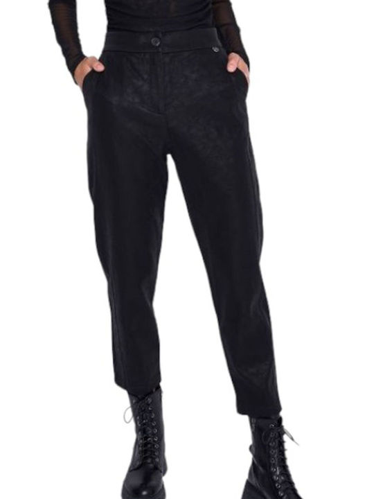 Ale - The Non Usual Casual Women's Leather Trousers Black