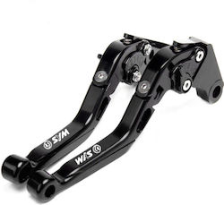 Innovaciones MS Set Manete Frână/Ambreiaj Motocicletă Manete de motocicletă Manete de motocicletă ajustabile pentru Sym Cruisym 300 Negre FZX-011