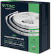 V-TAC Waterproof Smart LED Strip Wi-Fi 24V RGB Light 5m Type SMD5050 with Power Supply, Remote Control & WiFi Controller
