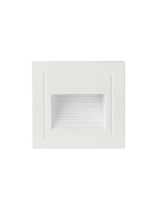 V-TAC Επιτοίχια Εξωτερική Πλαφονιέρα LED IP65 5W με Θερμό Λευκό Φως 8.4x8.4x5εκ.
