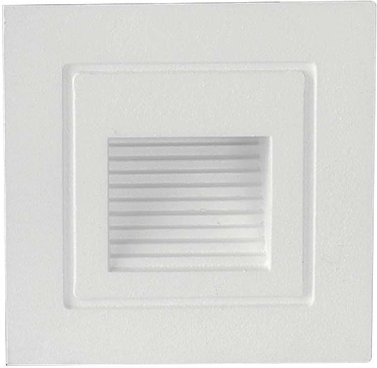 V-TAC Wandmontierte Außen-Deckenleuchte LED IP65 3W mit Warmweiß Licht 5.8x5.8x4.5εκ.