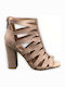 Leather Sandals Beige