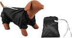 Woofmoda Black Waterproof Dog Coat Large with 35cm Back Length