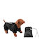 Woofmoda Black Waterproof Dog Coat Large with 35cm Back Length