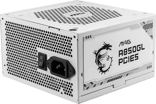 MSI MAG A850GL PCIE5 850W White Computer Power Supply Full Modular 80 Plus Gold