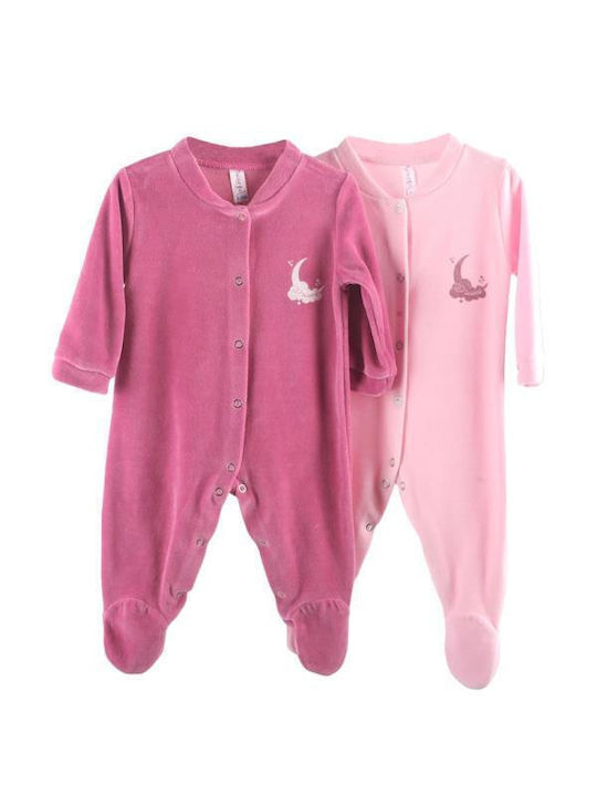 Dreams Baby Bodysuit Set Long-Sleeved Rose 2pcs