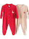 Dreams by Joyce Set Babystrampler Langärmliges Red 2Stück