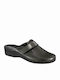 Anatomical Leather Women's Slippers Gray