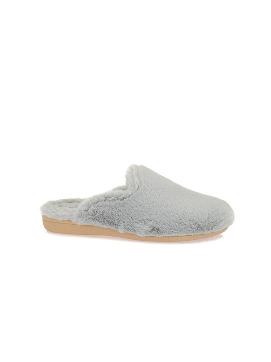 Yfantidis Winter Women's Slippers in Gray color