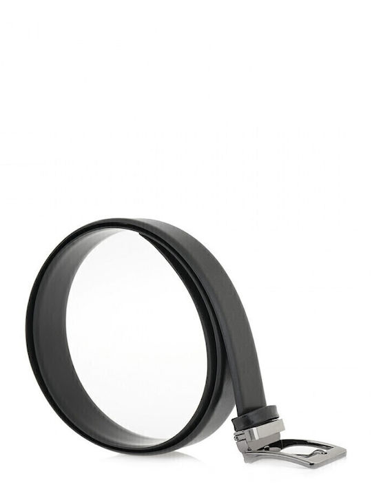 William G Men's Belt Leather Black