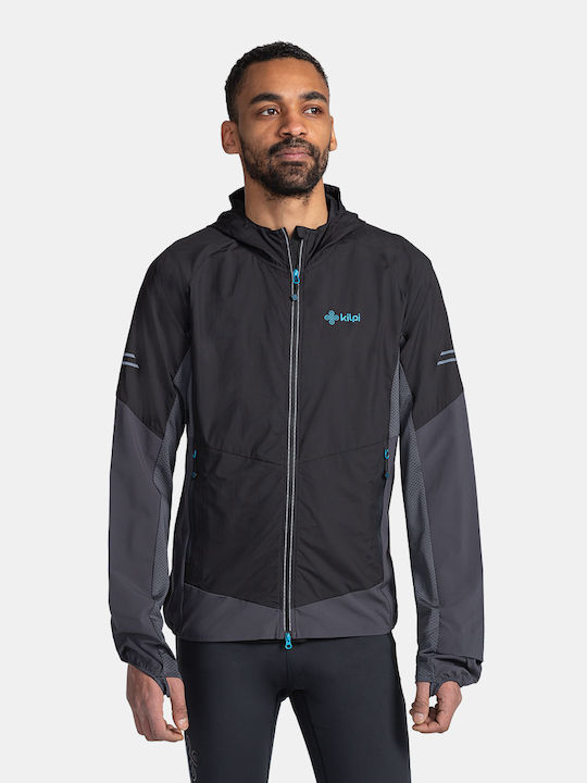 Athletic Jacket Waterproof and Windproof Black
