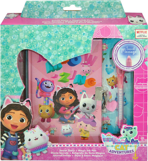 Kids Licensing Dollhouse Set 12 Notizbücher mit Punkten , Schloss und Stifthalter