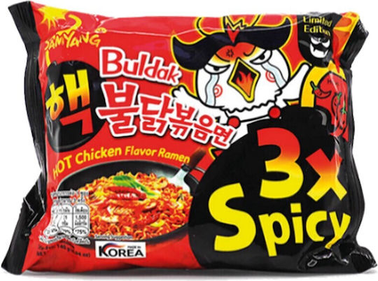 Samyang Noodles Hot Chicken Flavor Ramen Hot Chicken Flavor Ramen 3X Spicy 140gr