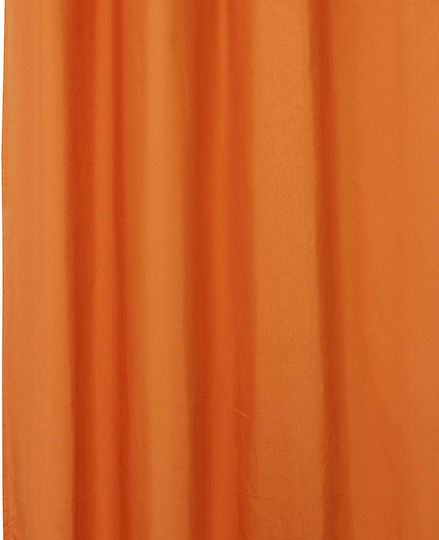 Decocraft Basic Curtains With Pencil Pleat Orange 140x270cm Decocraft Basic Curtains With Pencil Pleat Orange 140x270cm