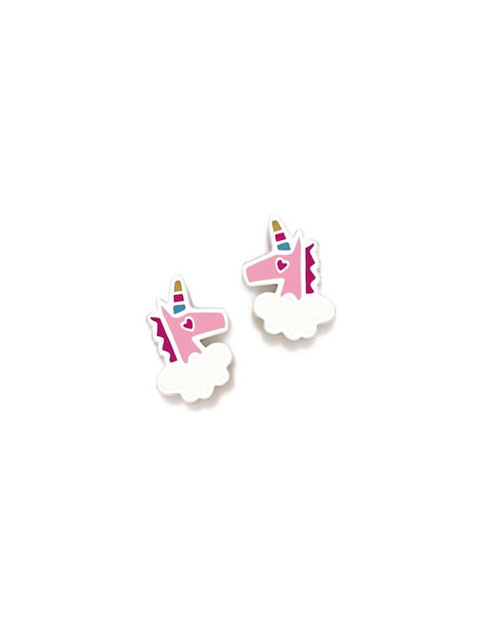 Agatha Ruiz De La Prada Kids Earrings Studs Unicorns made of Silver