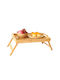 KING Hoff Bamboo Rectangular Bed Tray made of Bamboo with Handles in Beige Color 50x30x7cm KH-1502 1pcs