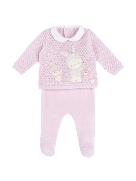 Chicco Baby Bodysuit Set Rose 2pcs