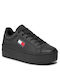 Tommy Hilfiger Tjw Damen Flatforms Sneakers BLACK EN0EN02518-TJW