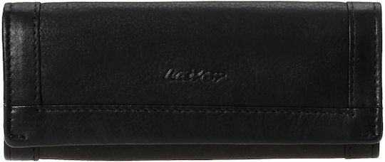 Lavor Lederne Tabaktasche Schwarz mit Verschluss 16.5x7.5cm