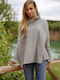 Lemoniade Women's Long Sleeve Sweater Turtleneck Grey