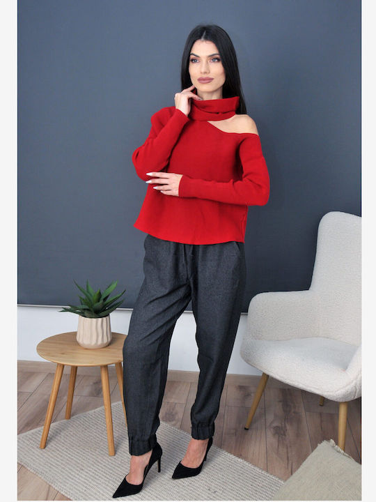 Olian Women's Long Sleeve Sweater Red