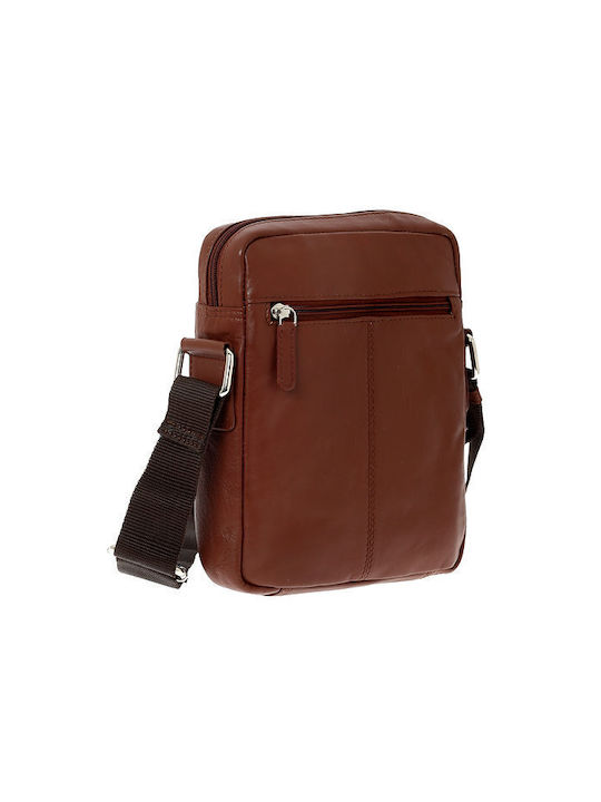 Lavor Leather Men's Bag Shoulder / Crossbody Brown