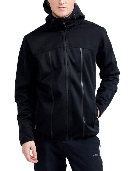Winter Jacket Softshell Waterproof and Windproof Black