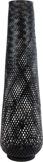 GloboStar Mamizu Stehleuchte H93xB28cm. mit Fassung für Lampe E27 Schwarz