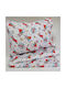 Decocraft Baby Sheets Set Crib Cotton Red 120x140cm 3pcs