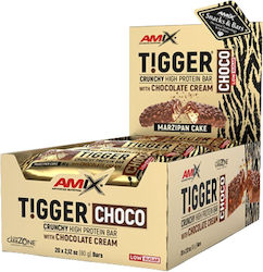 Amix Tigger Zero Протеинови Барове с Вкус Шоколад и Кокос 20x60гр Amix Tigger Zero Протеинови Барове с Вкус Шоколад и Кокос 20x60гр