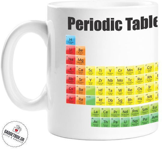 With The Periodic Table of Elements For Chemistry Enthusiasts Mug Ceramic White