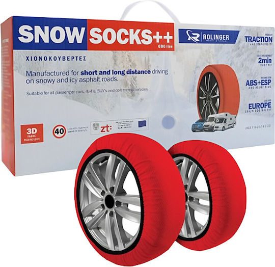 Anti-slip Snow Socks XL Passenger Car 2pcs