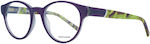 MORE & MORE Plastic Eyeglass Frame Purple