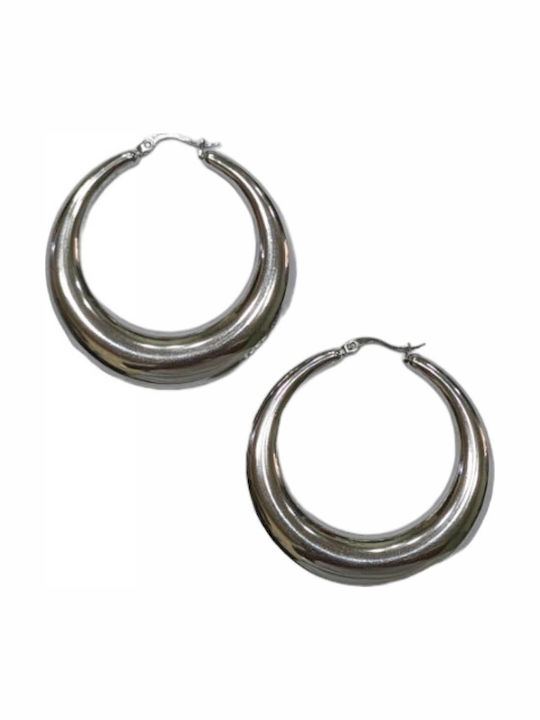 Tatu Moyo Earrings Hoops made of Steel