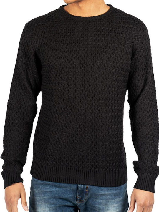 Marcus Herren Langarm-Pullover BLACK