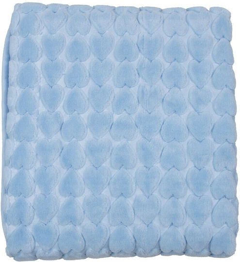 Kamtex Baby Одеяло Детско легло Велур Синьо 115x100см.