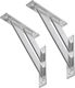ML-Design Suporturi pentru rafturi din Aluminiu în Culoare Albastru 180x180mm 2buc 490009825