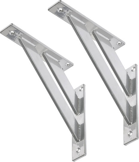 ML-Design Suporturi pentru rafturi din Aluminiu în Culoare Albastru 180x180mm 2buc 490009825
