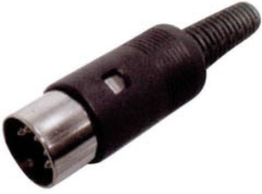Plug DIN male 10pcs Black (01.119.0006)