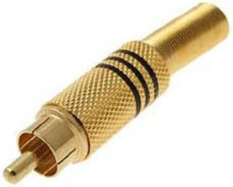Щепсел RCA мъжки 10бр Златист (01.099.0014)
