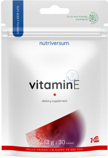 Nutriversum Витамин Е за Кожата & Антиоксидантно действие 60мг 30 Таблетки