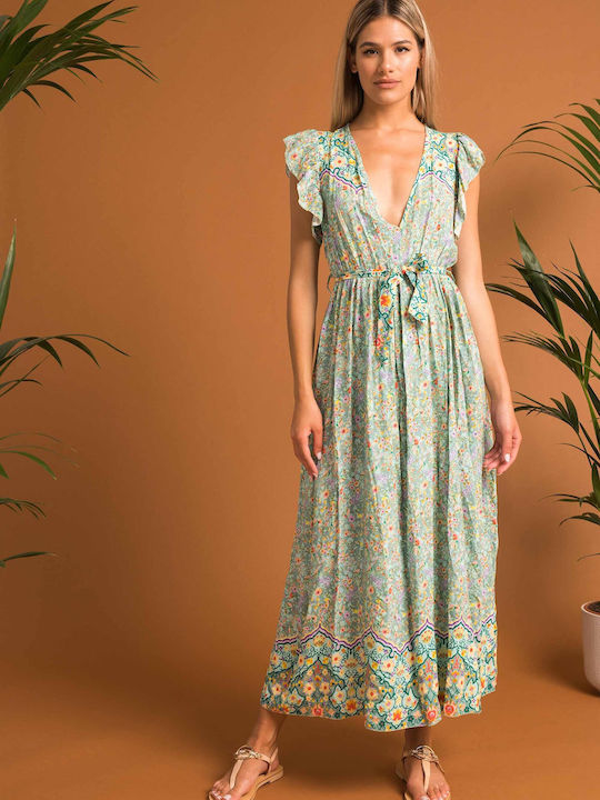 E-shopping Avenue Summer Maxi Dress Green