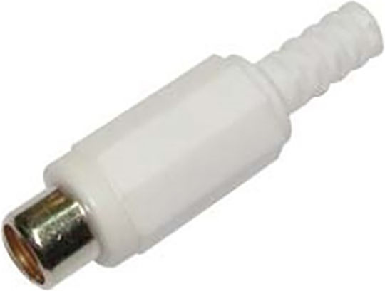 Stecker RCA weiblich 10Stück Silber (01.099.0133)